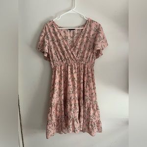Pink floral sundress